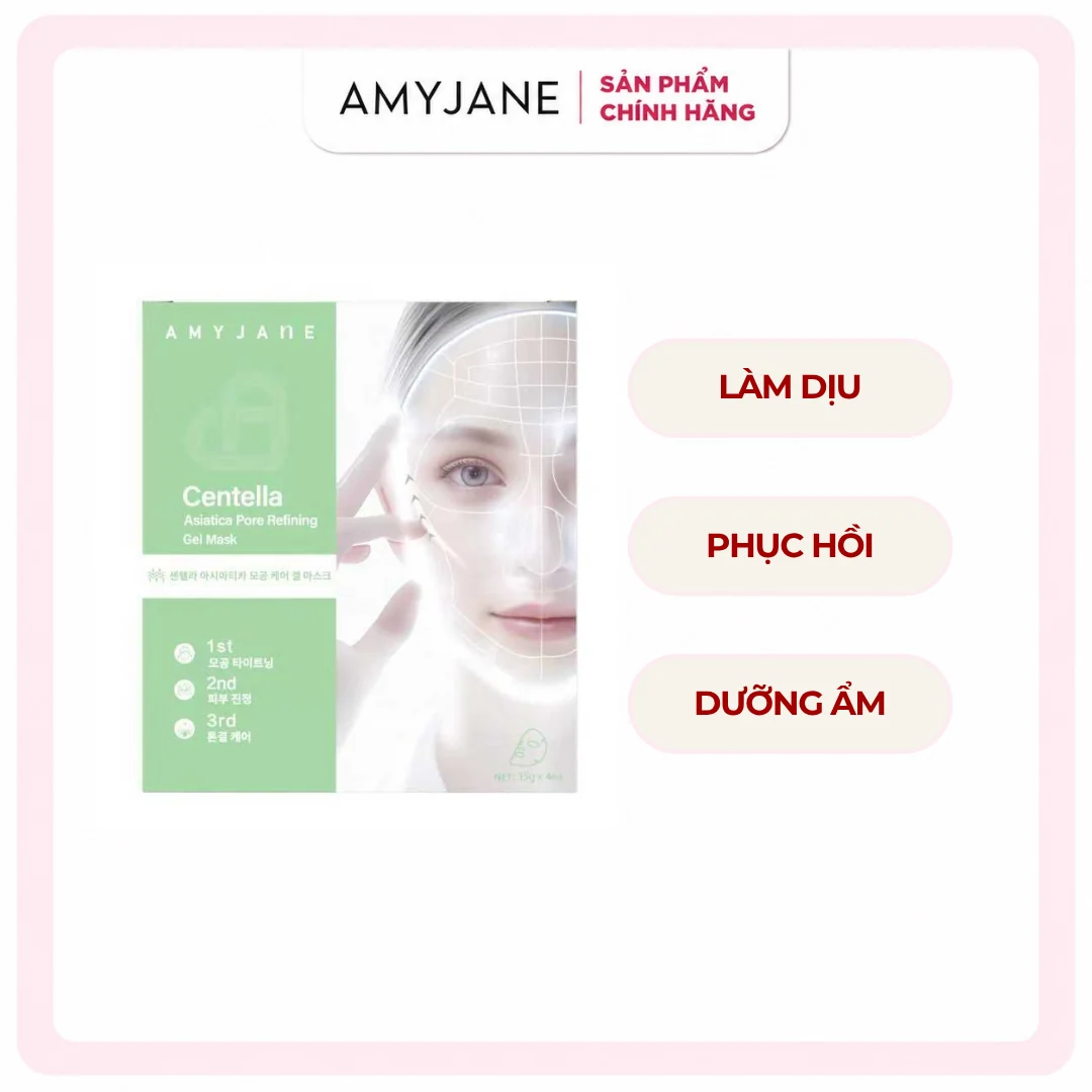 AMYJANE Centella Asiatica Pore Refining Gel Mask soothing and moisturising benefits