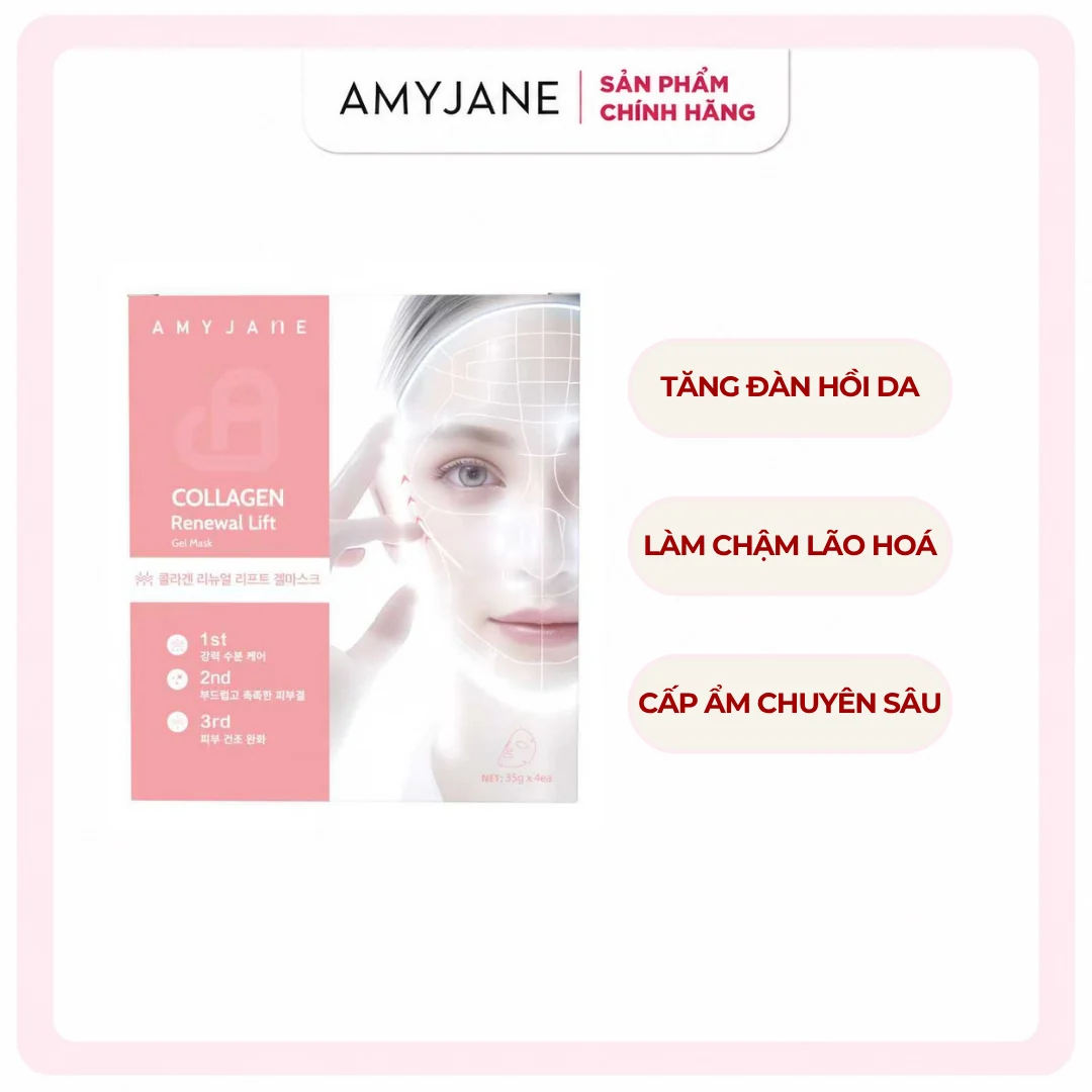 AMYJANE Collagen Renewal Lift Gel Mask firming and moisturising benefits